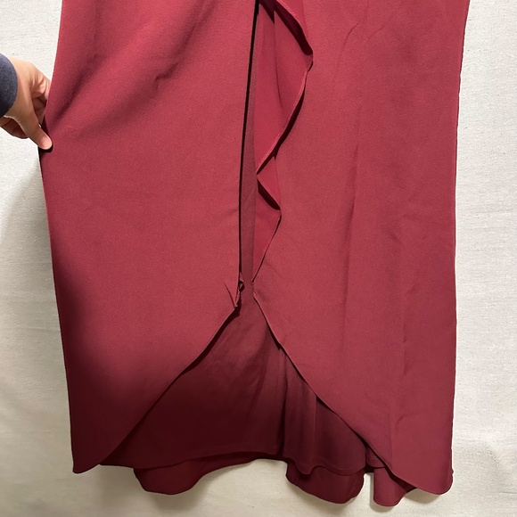 NWT Adrianna Papell Crepe Chiffon Gown - size 10 - Picture 5 of 7